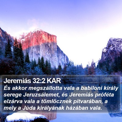 Jeremiás 32:2 KAR Bible Verse Image