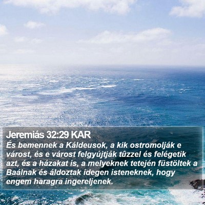 Jeremiás 32:29 KAR Bible Verse Image