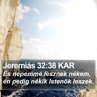 Jeremiás 32:38 KAR Bible Verse Image