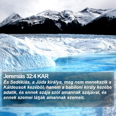 Jeremiás 32:4 KAR Bible Verse Image