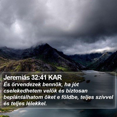 Jeremiás 32:41 KAR Bible Verse Image
