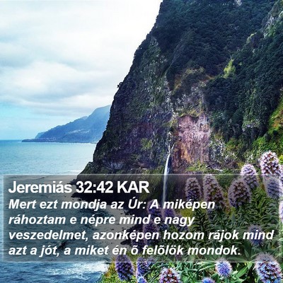 Jeremiás 32:42 KAR Bible Verse Image
