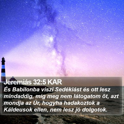 Jeremiás 32:5 KAR Bible Verse Image