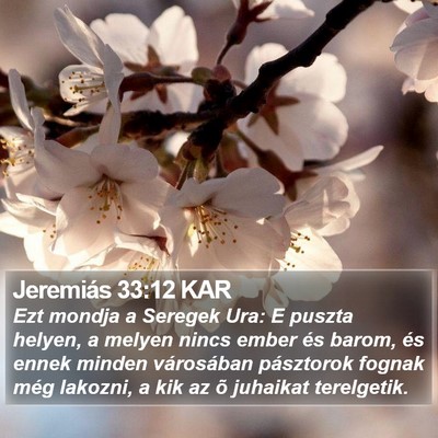 Jeremiás 33:12 KAR Bible Verse Image