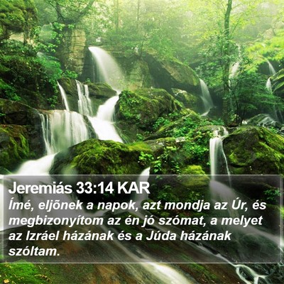 Jeremiás 33:14 KAR Bible Verse Image