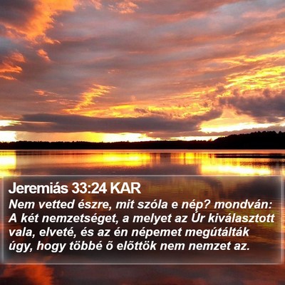 Jeremiás 33:24 KAR Bible Verse Image