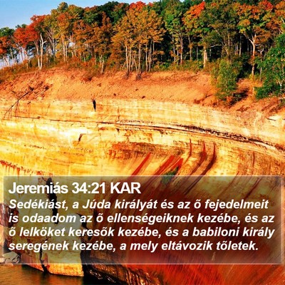Jeremiás 34:21 KAR Bible Verse Image