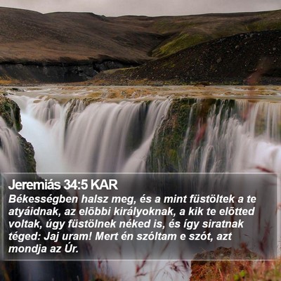Jeremiás 34:5 KAR Bible Verse Image