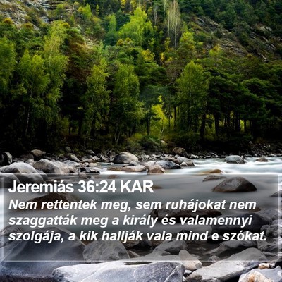 Jeremiás 36:24 KAR Bible Verse Image