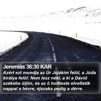 Jeremiás 36:30 KAR Bible Verse Image