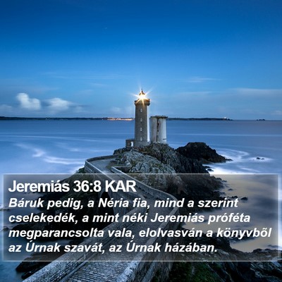 Jeremiás 36:8 KAR Bible Verse Image