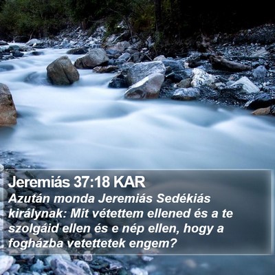 Jeremiás 37:18 KAR Bible Verse Image