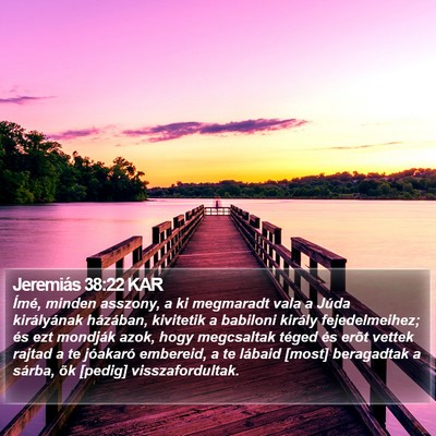 Jeremiás 38:22 KAR Bible Verse Image