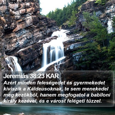Jeremiás 38:23 KAR Bible Verse Image