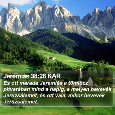 Jeremiás 38:28 KAR Bible Verse Image