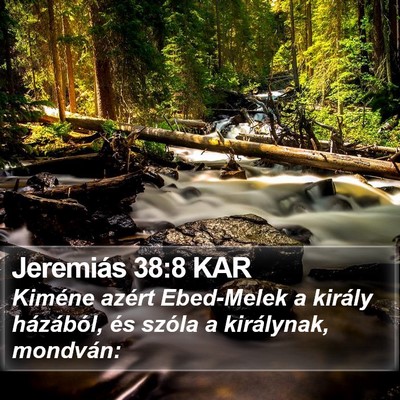 Jeremiás 38:8 KAR Bible Verse Image