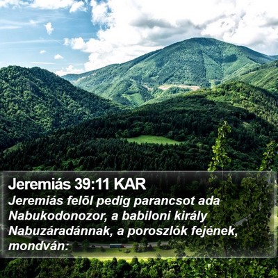 Jeremiás 39:11 KAR Bible Verse Image