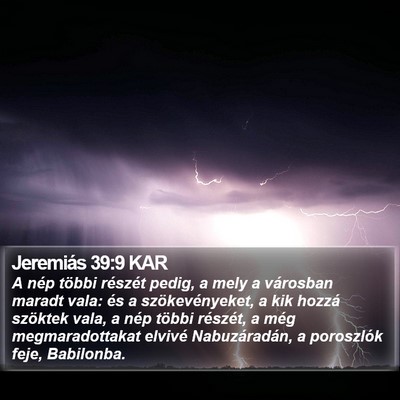 Jeremiás 39:9 KAR Bible Verse Image