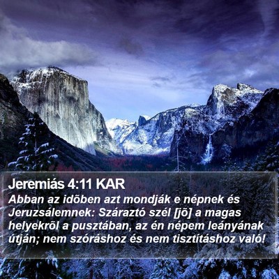 Jeremiás 4:11 KAR Bible Verse Image