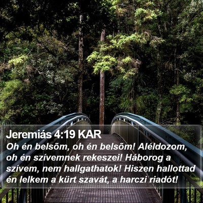 Jeremiás 4:19 KAR Bible Verse Image