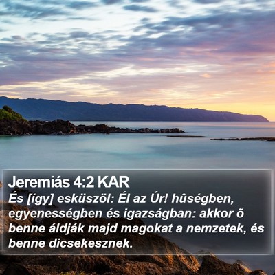 Jeremiás 4:2 KAR Bible Verse Image