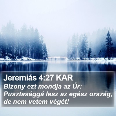 Jeremiás 4:27 KAR Bible Verse Image