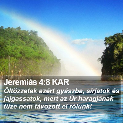 Jeremiás 4:8 KAR Bible Verse Image