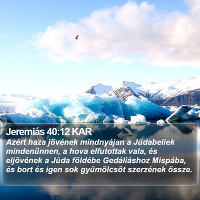 Jeremiás 40:12 KAR Bible Verse Image