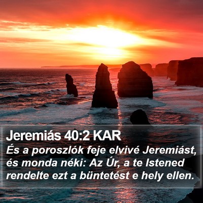 Jeremiás 40:2 KAR Bible Verse Image
