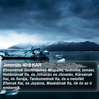 Jeremiás 40:8 KAR Bible Verse Image