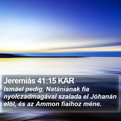 Jeremiás 41:15 KAR Bible Verse Image