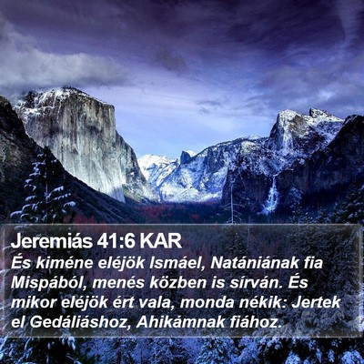Jeremiás 41:6 KAR Bible Verse Image