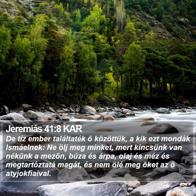 Jeremiás 41:8 KAR Bible Verse Image