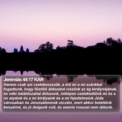 Jeremiás 44:17 KAR Bible Verse Image