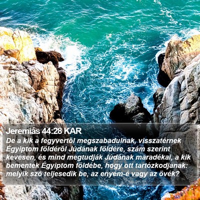 Jeremiás 44:28 KAR Bible Verse Image