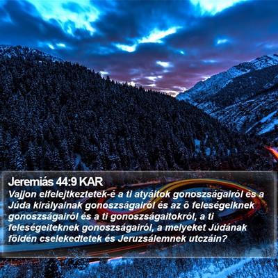 Jeremiás 44:9 KAR Bible Verse Image