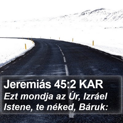Jeremiás 45:2 KAR Bible Verse Image