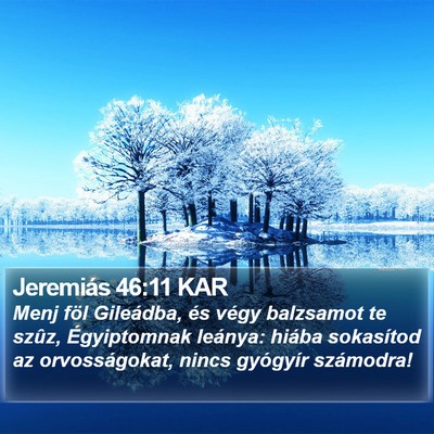 Jeremiás 46:11 KAR Bible Verse Image