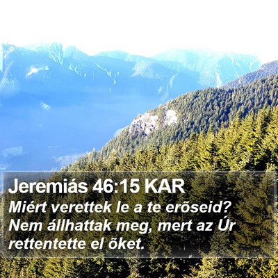 Jeremiás 46:15 KAR Bible Verse Image