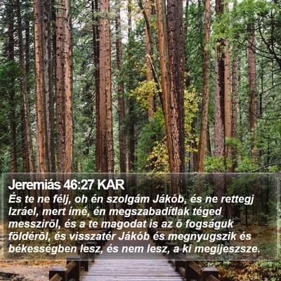 Jeremiás 46:27 KAR Bible Verse Image