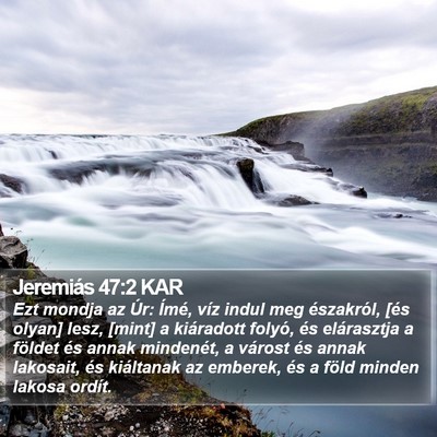 Jeremiás 47:2 KAR Bible Verse Image