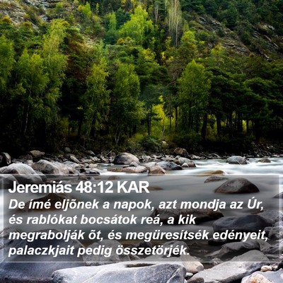 Jeremiás 48:12 KAR Bible Verse Image
