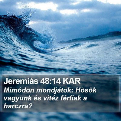 Jeremiás 48:14 KAR Bible Verse Image