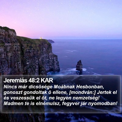 Jeremiás 48:2 KAR Bible Verse Image