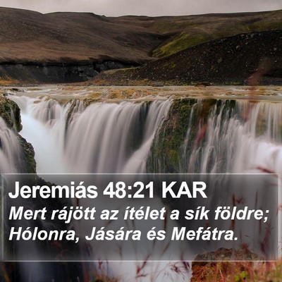 Jeremiás 48:21 KAR Bible Verse Image