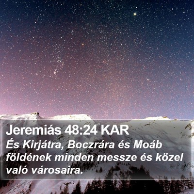Jeremiás 48:24 KAR Bible Verse Image