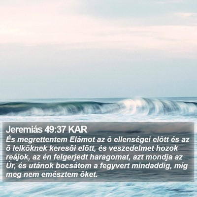 Jeremiás 49:37 KAR Bible Verse Image