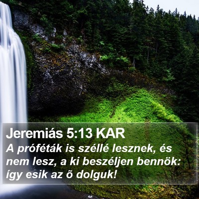 Jeremiás 5:13 KAR Bible Verse Image