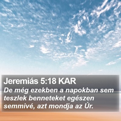 Jeremiás 5:18 KAR Bible Verse Image