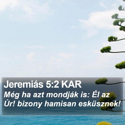 Jeremiás 5:2 KAR Bible Verse Image